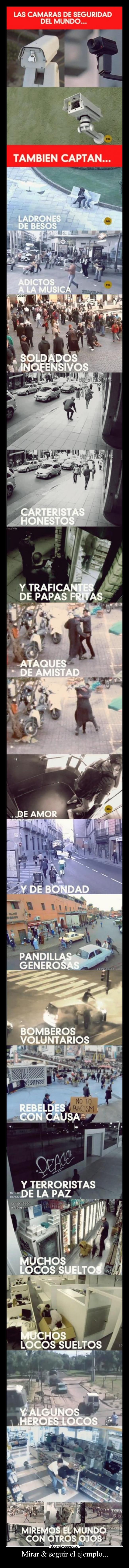 Mirar & seguir el ejemplo... -