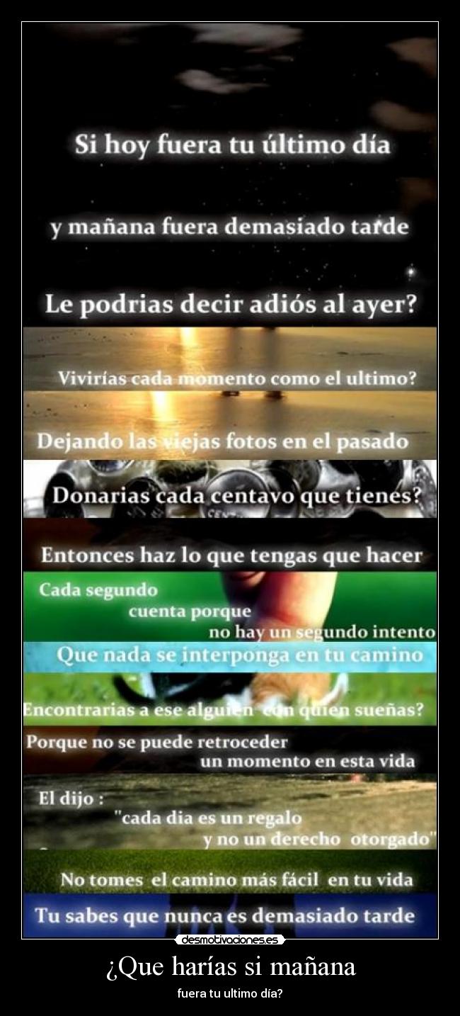 ¿Que harías si mañana - 