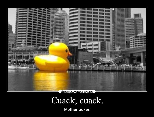 Cuack, cuack. -