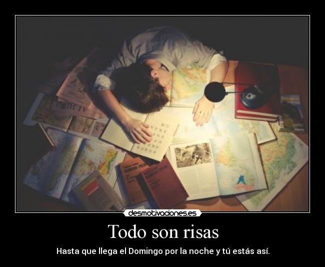 Todo son risas -