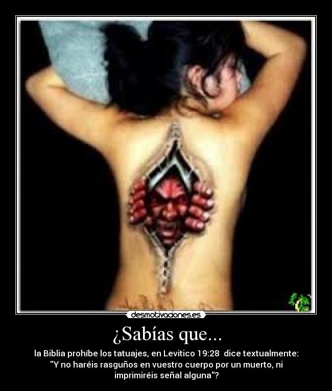 carteles tatuajes biblia desmotivaciones