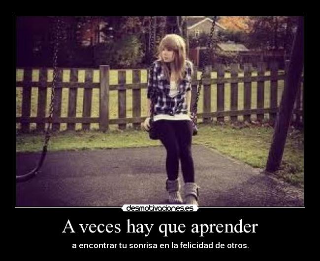 A veces hay que aprender -