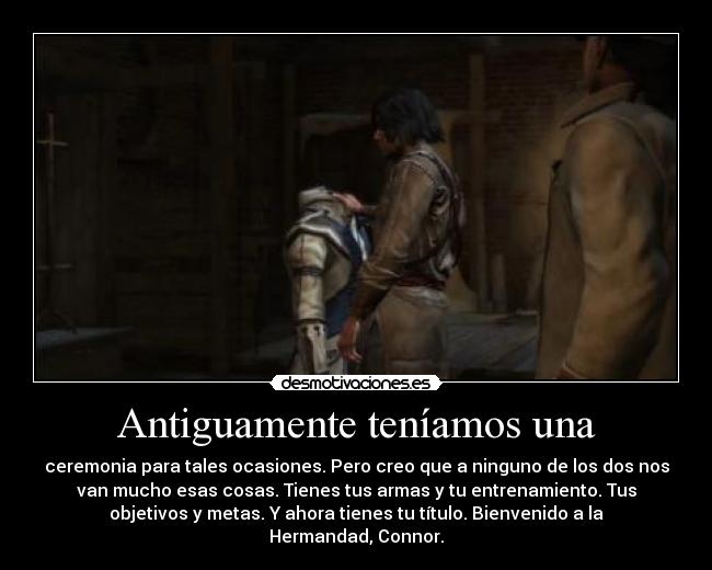 Antiguamente teníamos una -