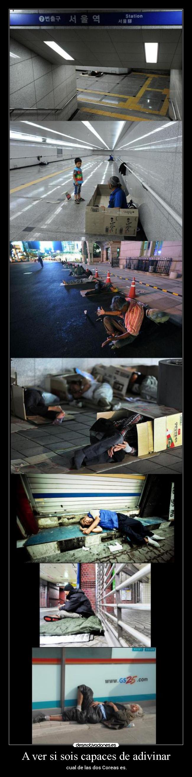 A ver si sois capaces de adivinar - cual de las dos Coreas es.