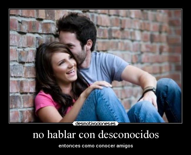 no hablar con desconocidos -