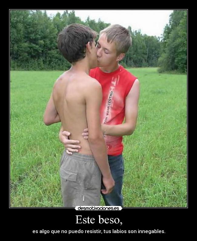 Este beso, - es algo que no puedo resistir, tus labios son innegables.