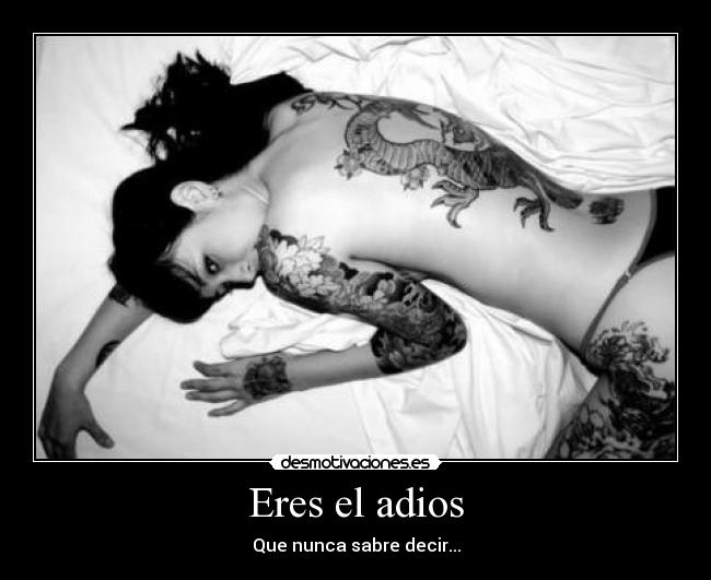 Eres el adios - Que nunca sabre decir...