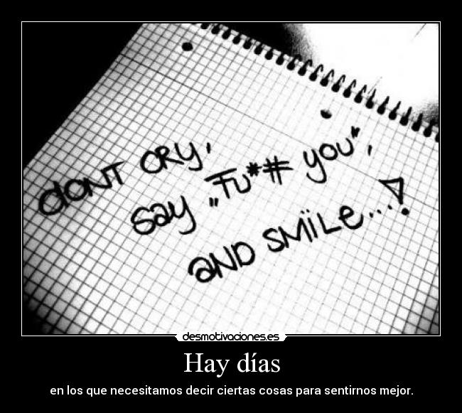 Hay días -