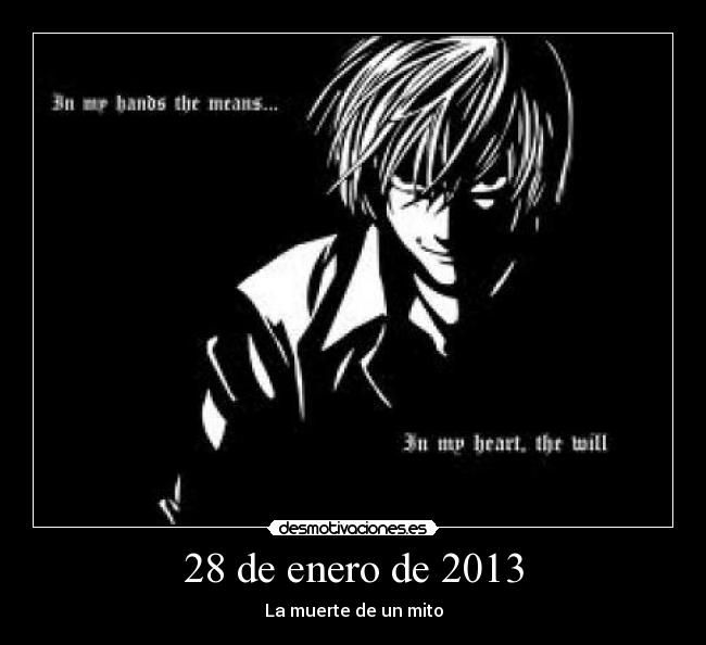 28 de enero de 2013 - La muerte de un mito