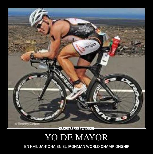 YO DE MAYOR - EN KAILUA-KONA EN EL IRONMAN WORLD CHAMPIONSHIP