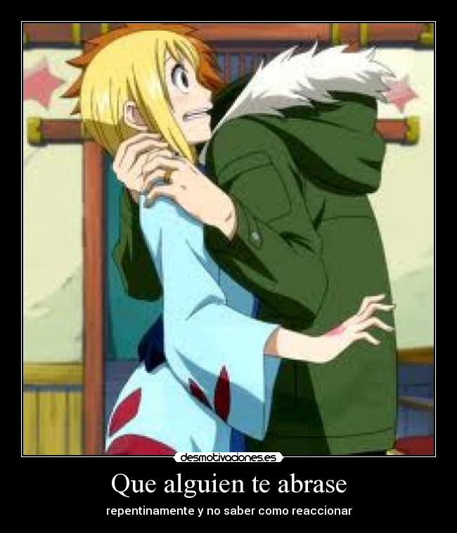 carteles anime fairy tail lucy loke desmotivaciones