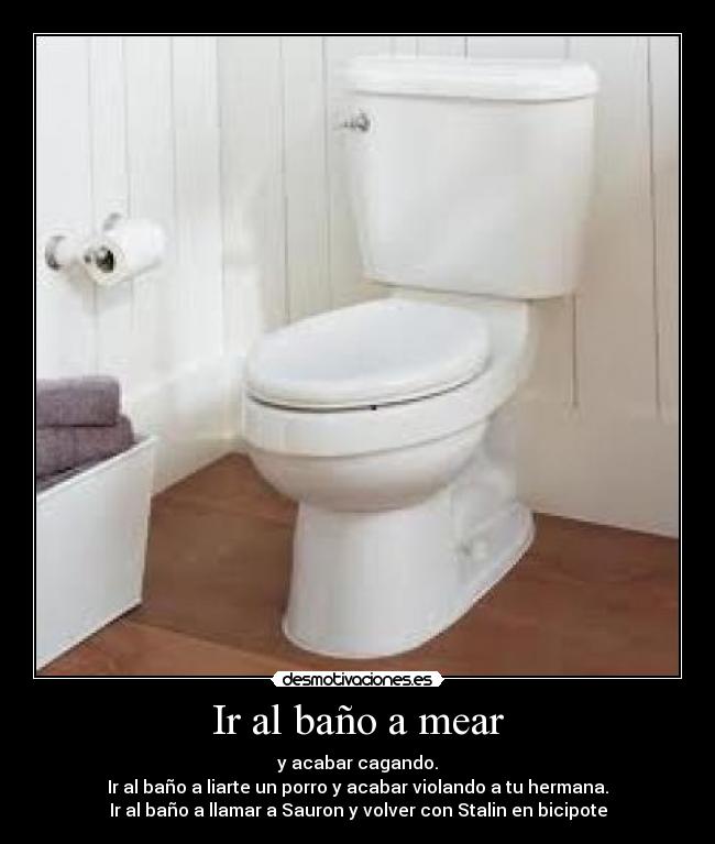 Ir al baño a mear - 