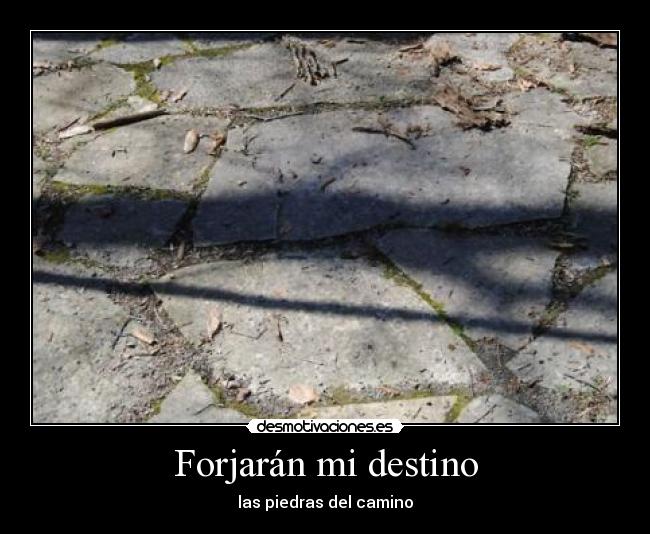 Forjarán mi destino - las piedras del camino