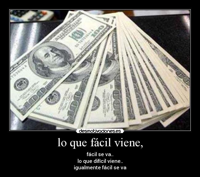 carteles dinero desmotivaciones