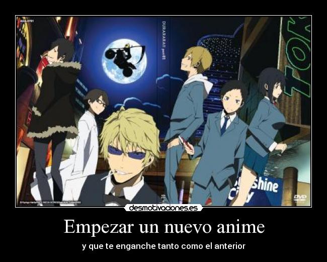 carteles anime anime mejor durarara desmotivaciones