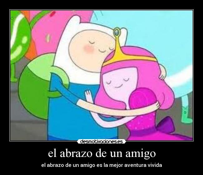 el abrazo de un amigo -