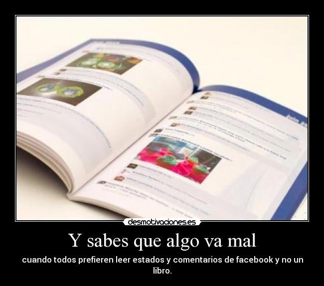 carteles facebook remplazando libros desmotivaciones