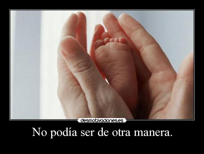 No podía ser de otra manera. -