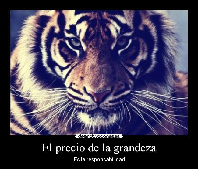 El precio de la grandeza -