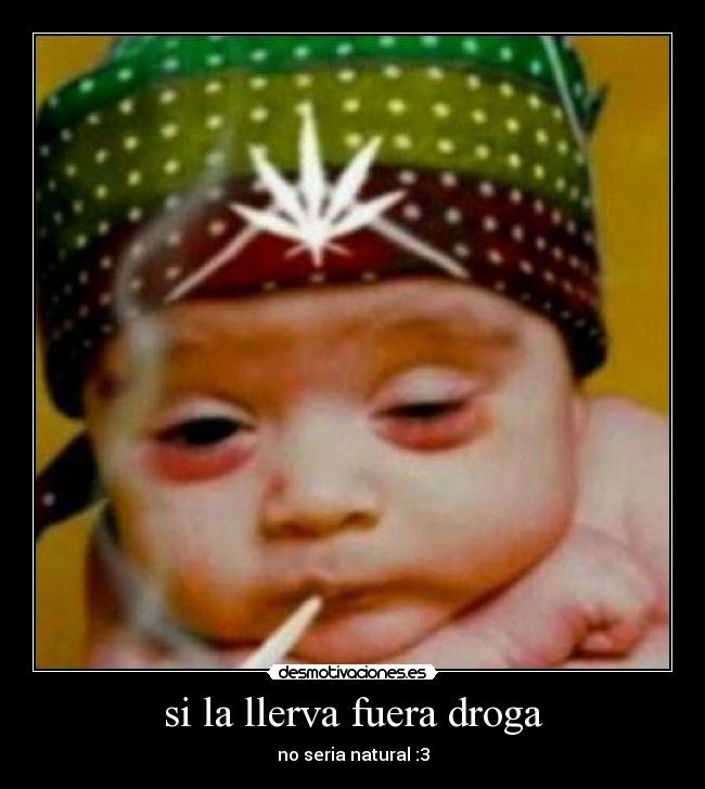 si la llerva fuera droga - no seria natural :3