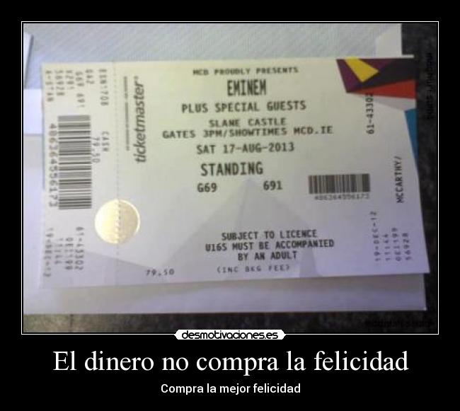 El dinero no compra la felicidad - 