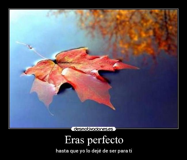 Eras perfecto - 