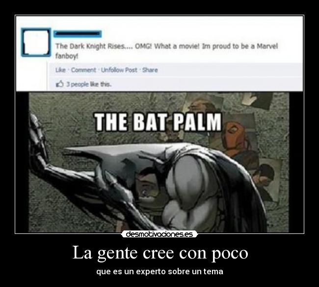 La gente cree con poco -