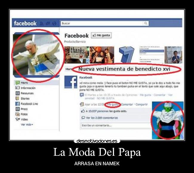 La Moda Del Papa - ARRASA EN NAMEK