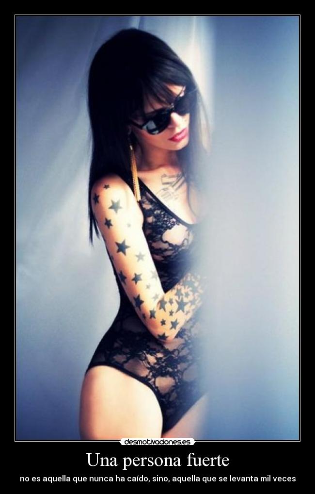 Una persona fuerte -