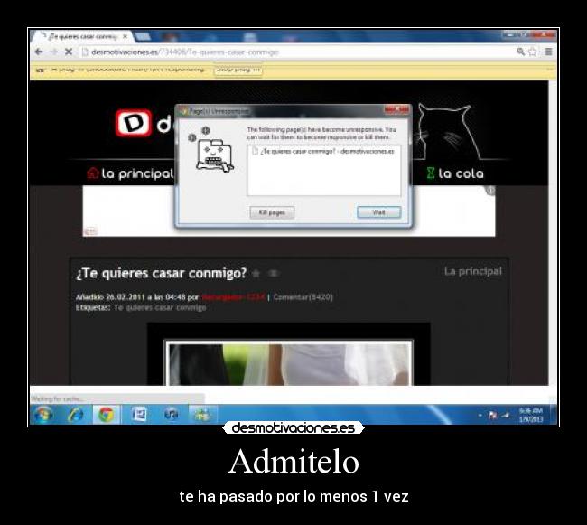 carteles siempre que intento entrar ese cartel traba computadora desmotivaciones