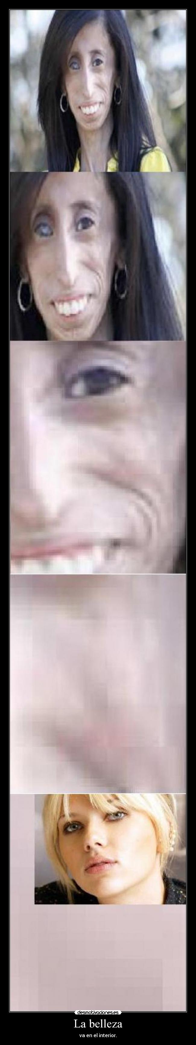 La belleza - va en el interior.