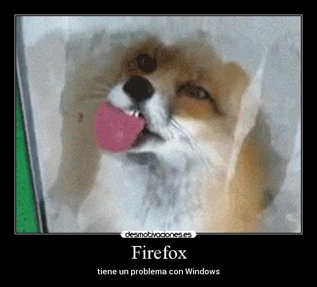 Firefox - tiene un problema con Windows