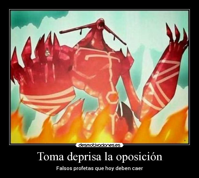 Toma deprisa la oposición -