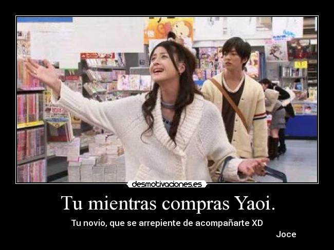 carteles anime yaoi compras novio fujoshi kanojo dorama drama comedia joce desmotivaciones