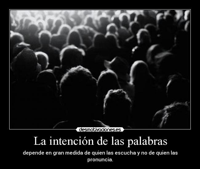 La intención de las palabras - 