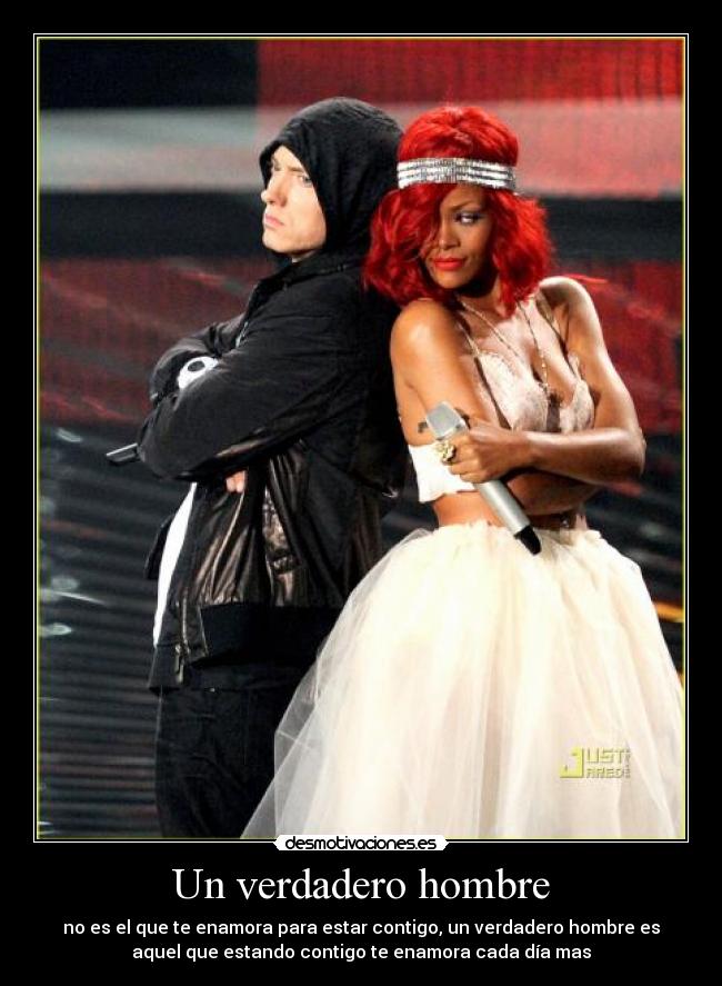 Un verdadero hombre - no es el que te enamora para estar contigo, un verdadero hombre es
aquel que estando contigo te enamora cada día mas
