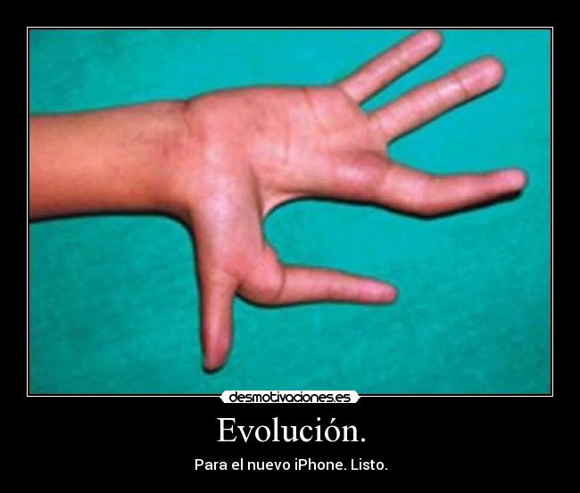 Evolución. - Para el nuevo iPhone. Listo.