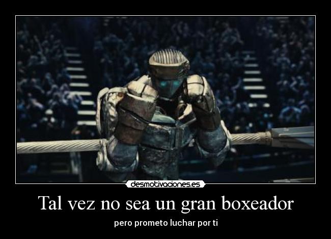 Tal vez no sea un gran boxeador - pero prometo luchar por ti