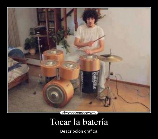 Tocar la batería - Descripción gráfica.