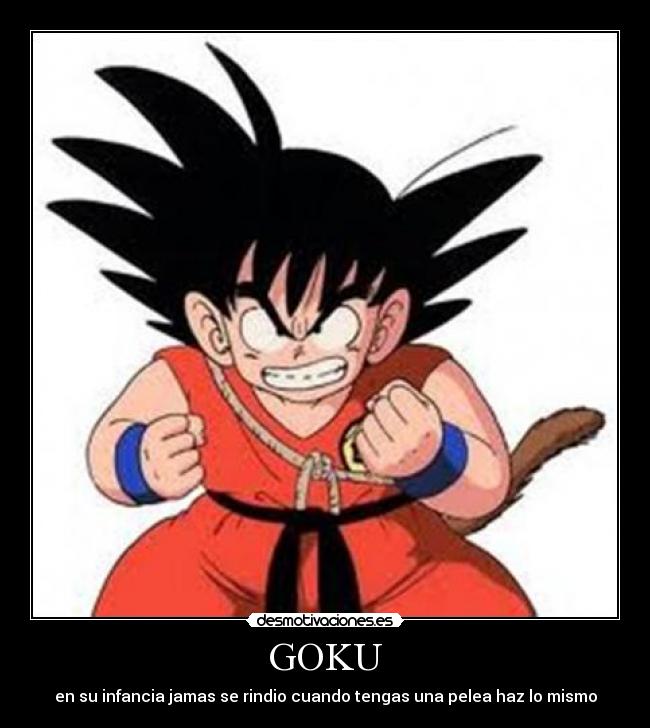 carteles goku desmotivaciones