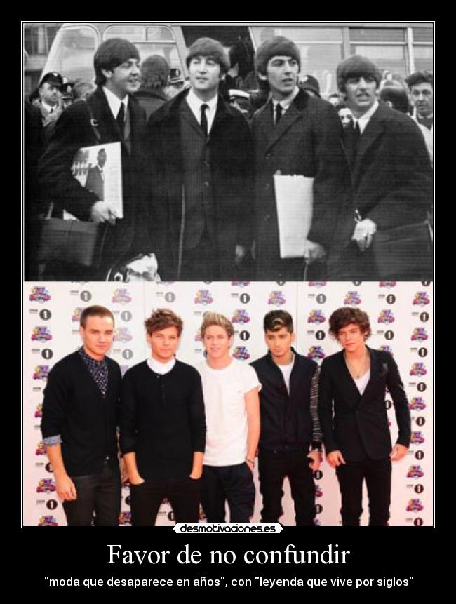 Favor de no confundir - moda que desaparece en años, con leyenda que vive por siglos