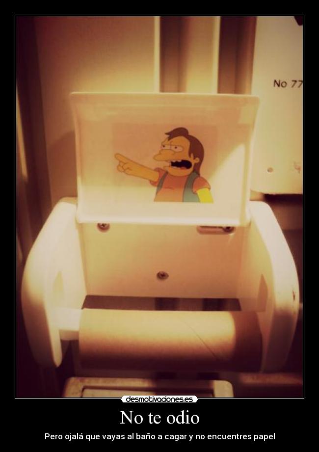 No te odio -