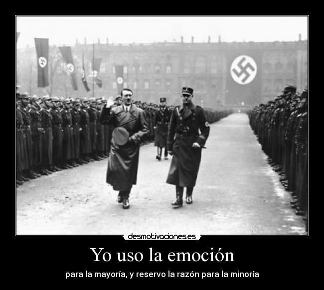 Yo uso la emoción -