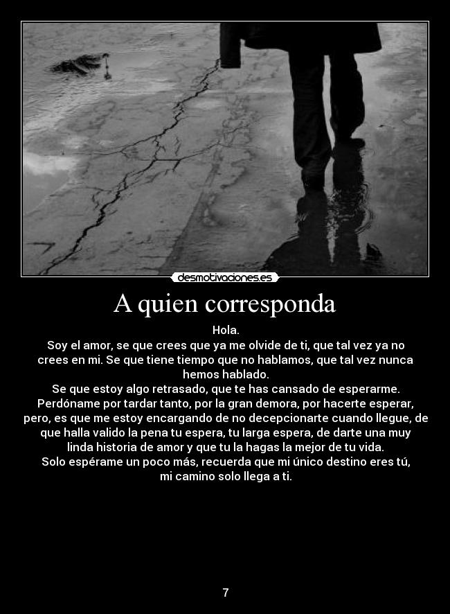 A quien corresponda -