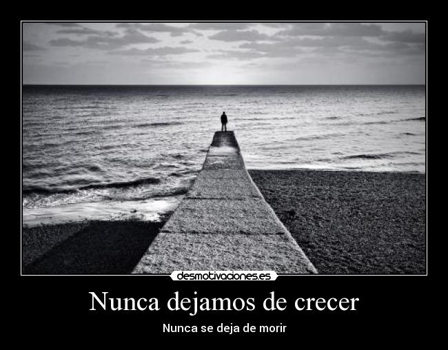 Nunca dejamos de crecer - Nunca se deja de morir