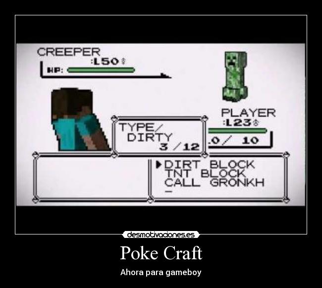 Poke Craft - Ahora para gameboy
