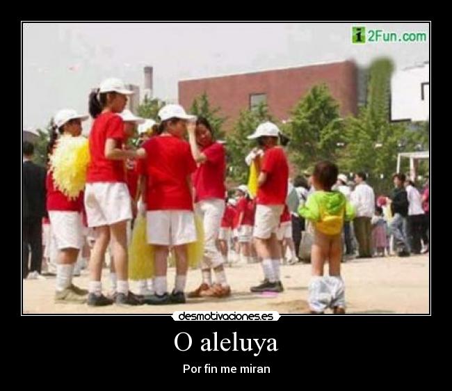 O aleluya - Por fin me miran