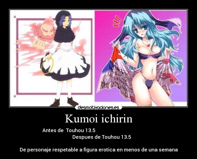carteles touhou anime manga ichirin kumoi desmotivaciones