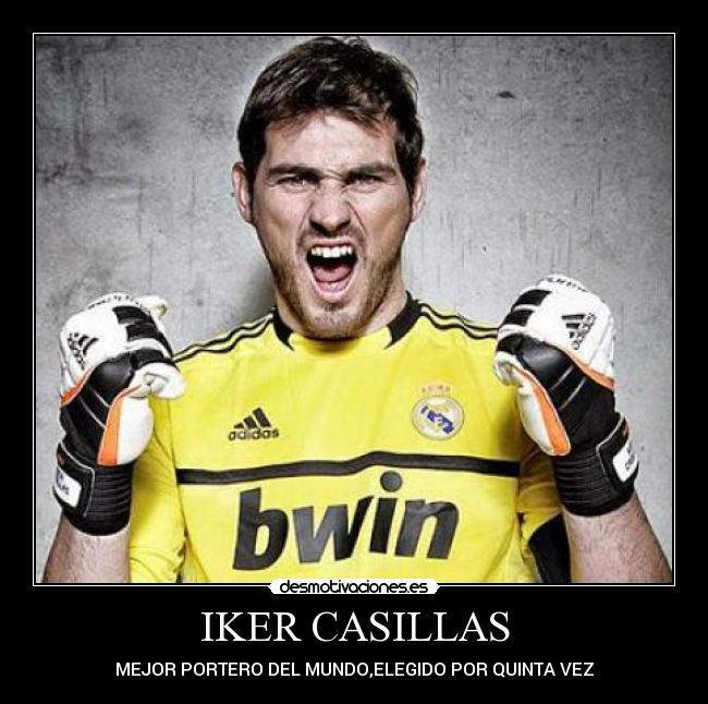 IKER CASILLAS - MEJOR PORTERO DEL MUNDO,ELEGIDO POR QUINTA VEZ