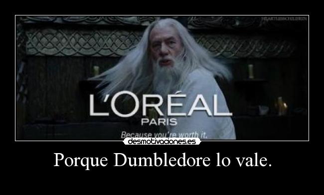 Porque Dumbledore lo vale. - 